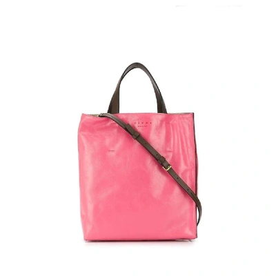 Marni Women's Fuchsia Leather Handbag