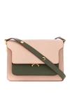 MARNI MARNI WOMEN'S PINK LEATHER SHOULDER BAG,SBMPN09U47LV589Z287T UNI