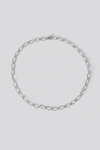 NA-KD STERLING SILVER THIN CHAIN NECKLACE - SILVER
