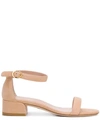 STUART WEITZMAN NUDIST JUNE BLOCK-HEEL SANDALS