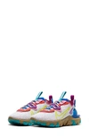 Nike React Vision V2 Mesh, Felt And Faux Leather Sneakers In Photon Dust/ Lemon Venom