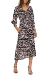 SANCTUARY FONTANA LONG SLEEVE MIDI DRESS,CD1392R6G