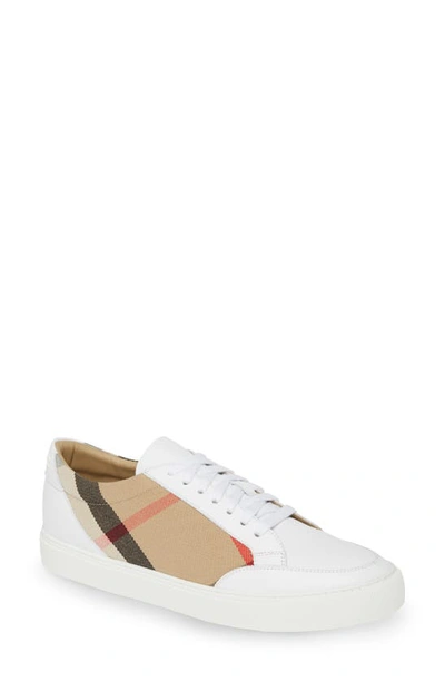 Burberry Check Sneakers In Multi-colored