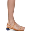 JACQUEMUS ORANGE 'LES SANDALES MANOSQUE' HEELED SANDALS