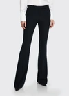 Alexander Mcqueen Narrow Bootcut Trouser In Black