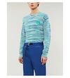 KENZO TIGER PATCH COTTON-KNIT JUMPER