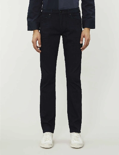 Paige Mens  Federal Straight-leg Slim-fit Stretch-denim Jeans In Inkwell