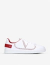 Valentino Backnet Sneakers In White/red