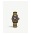 HAMILTON H69449861 KHAKI FIELD MECHANICAL STEEL AND LEATHER WATCH,757-10001-H69449861