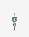 THOMAS SABO THOMAS SABO WOMEN'S TURQUOISE CHARM CLUB TREE OF LOVE STERLING-SILVER AND CUBIC ZIRCONIA CHARM,35025208