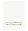 THOMAS SABO YELLOW GOLD-PLATED STERLING SILVER AND GEMSTONE ANKLE BRACELET,R00084457