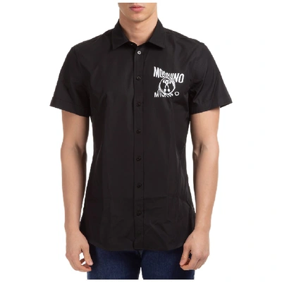Moschino Men's Short Sleeve Shirt  T-shirt In Black