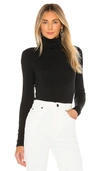 Wolford Colorado Cotton-blend Turtleneck Bodysuit In Black