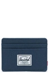 Herschel Supply Co Charlie Rfid Card Case In Navy