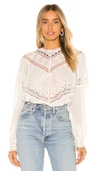 FREE PEOPLE ABIGAIL VICTORIAN TOP,FREE-WS2563