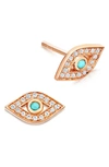 ASTLEY CLARKE MINI EVIL EYE BIOGRAPHY STUD EARRINGS,38020YNOE