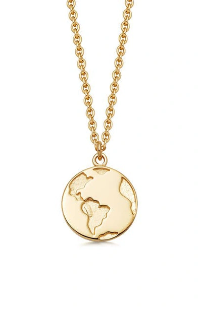 Astley Clarke Earth Biography Pendant Necklace In Yellow Gold