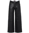 STOULS LILOU CROPPED LEATHER PANTS,P00445047