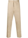 Dsquared2 Tailored Straight-leg Trousers In Neutrals