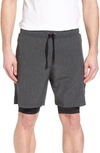 Alo Yoga Unity 2-in-1 Shorts In Grey