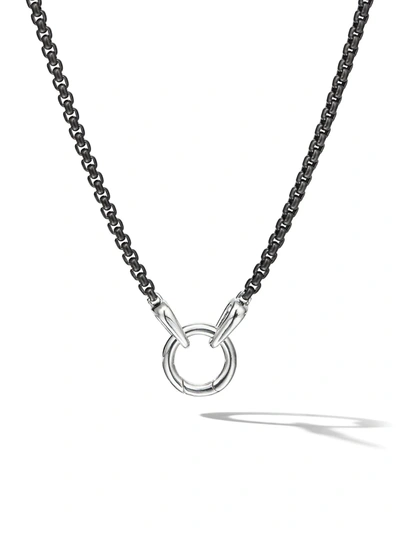DAVID YURMAN SMOOTH AMULET BOX CHAIN NECKLACE (2.7MM)