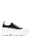 Alexander Mcqueen Low-top Flatform Sneakers In Black