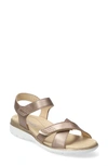 Mephisto Kristina Sandal In Pewter Metallic Leather