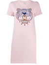 KENZO TIGER-EMBROIDERED T-SHIRT DRESS