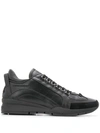 DSQUARED2 PERFORATED-DETAIL LOW TOP TRAINERS