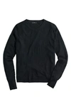 Jcrew Margot Crewneck Re-imagined Wool Sweater In Black