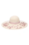 EUGENIA KIM WIFE OF THE PARTY BUNNY EMBELLISHED FLOPPY HAT,21002-04220B