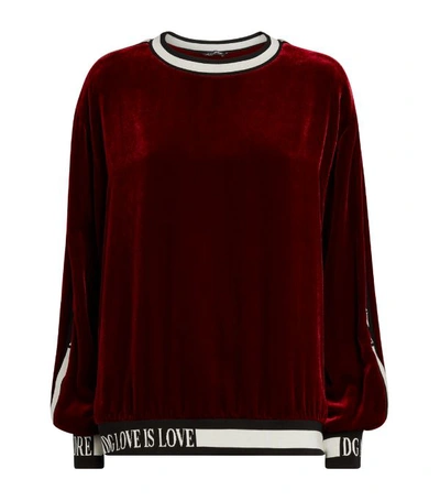 Dolce & Gabbana Velvet Sweatshirt