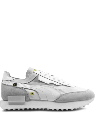 Puma X Chinatown Market Future Rider Sneakers In Grey