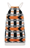 Prada Intarsia Wool Tank In Multi