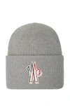 MONCLER GENIUS 3 MONCLER GRENOBLE LOGO WOOL BEANIE,724097