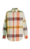 THE ELDER STATESMAN TARTAN WOVEN SHIRT,756786