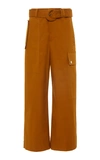 PROENZA SCHOULER WHITE LABEL COTTON BELTED CARGO PANTS,783541
