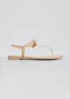 Alexandre Birman 10mm Jelly Clarita Rubber Thong Sandals In Beige
