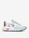 GOLDEN GOOSE RUNNING SOLE L8 LEATHER TRAINERS,31608908