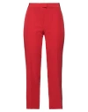 24.25 Woman Pants Red Size 6 Polyester, Viscose, Elastane