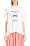 GIVENCHY PANELED LOGO CREWNECK TEE,BW707K3Z2Y