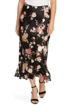 VINCE CAMUTO BEAUTIFUL BLOOMS MIDI SKIRT,9120406