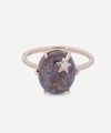 ANDREA FOHRMAN ROSE GOLD MINI GALAXY RUBY KYANITE AND DIAMOND STAR RING,000645131