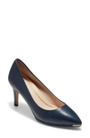 Cole Haan Grand Ambition Pump In Marine Blue Leather