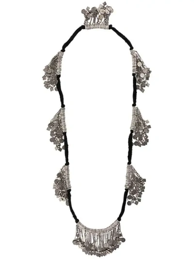 Saint Laurent Chain-detail Necklace In Metallic