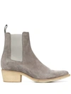 AMIRI LOW HEEL ANKLE BOOTS
