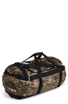 The North Face Base Camp Large Duffle Bag In Burnt Olive Green Camo/black