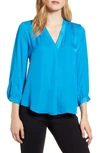 VINCE CAMUTO RUMPLE FABRIC BLOUSE,9199150