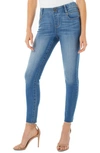 LIVERPOOL GIA GLIDER PULL-ON CUT HEM CROP SKINNY JEANS,LM2444CH4