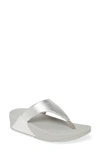 Fitflop Lulu Flip Flop In Silver